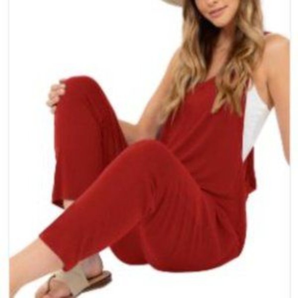 SLEEVELESS JUMPSUIT WITH Pockets